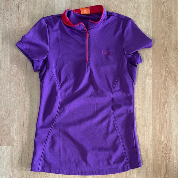 Puma Xs purple golf polo - Picture 1 of 7